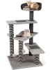 COSTWAY 2 in 1 Kratzbaum Hundetreppe 93 cm in Grau
