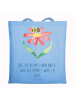 Mr. & Mrs. Panda Tasche Hummel Blume mit Spruch in Sky Blue