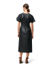 Zero  Midikleid in Lederoptik in Black Beauty