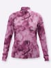 creation L Druck-Shirt in malve-dunkelblau-bedruckt