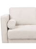 Beliani 3-Sitzer Sofa NURMO in Beige/Dunkler Holzfarbton - (W) 177 x (H) 78 x (L) 74 cm