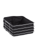 relaxdays Brotkorb in Schwarz - (B)23 x (H)10,5 x (T)23 cm