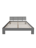 Homestyle4u Holzbett 180x200 mit Lattenrost in Grau
