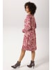 Aniston CASUAL A-Linien-Kleid in rosa-rot-malve-ocker-oliv-grün-weiß