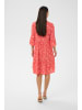 Kaffe Kleid KAellen A-shape in Poppy Red Chalk Flower
