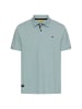 Camel Active Poloshirt mit Kontrastdetails in Wasserblau