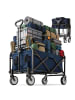 relaxdays Bollerwagen in Blau - (B)50 x (H)89 x (T)72 cm