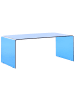 Beliani Couchtisch KENDALL in Blau - (W) 50 x (H) 40 x (L) 100 cm