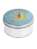 Mr. & Mrs. Panda Blechdose rund Pinguin Mond ohne Spruch in Eisblau
