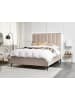 Beliani Doppelbett SEZANNE in Beige/Grau/Schwarz - (W) 170 x (H) 142 x (L) 215 cm