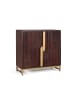 Giner y Colomer Sideboard aus massivem Mangoholz mit goldenen Details in Brown