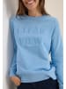Cecil Sweatshirt mit Wording in Blau