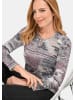 GOLDNER Leichtes Druckshirt mit Allover-Design in beere / gemustert