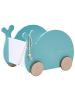 Beliani Spielzeugkiste mit Rädern WOOLI in Blau/Braun - (W) 29 x (H) 30 x (L) 46 cm
