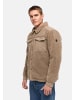 STONE HARBOUR Fellimitatjacke Taureek XX in Dark Taupe
