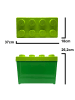 LEGO Aufbewahrungsbox Groß Grün mit Deckel Stapelbar - ab 3 Jahren in green