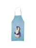 Mr. & Mrs. Panda Schürze Pinguin Diät ohne Spruch in Eisblau
