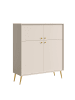 Feldmann-Wohnen Highboard Rose sandbeige 105 / 40,5 / 122cm