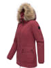 ragwear Kurzmantel Monadetta Warm YOUMODO in Wine Red
