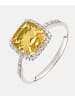 Diamant L'éternel Ring aus 375 Weißgold mit Diamant mit Citrin