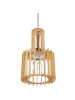 Beliani Pendelleuchten NIARI in Braun/Weiß/Transparent - (W) 19 x (H) 119 x (L) 19 cm