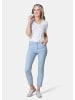 GOLDNER 7/8-Jeanshose Schmale Stretchhose BELLA in himmelblau