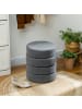 HOMCOM Fußhocker-Ø40 x 45H cm-Dunkelgrau