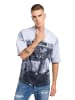 Carlo Colucci Oversize-Shirt Ercolin in Schwarz / Weiß