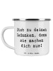 Mr. & Mrs. Panda Becher Spruch Mutig zu seinen Meinungen stehen ... in Weiß