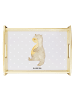 Mr. & Mrs. Panda Serviertablett Otter Bauch ohne Spruch in Grau Pastell