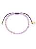 Glanzstücke München Armband aus Edelstahl mit Amethyst in gelbgold