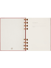 Moleskine Undatierter Life Kalender mit Spiralbindung in CRUSH CHERRY RED