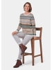 GOLDNER Zeitloser Norweger-Pullover in grau / camel / gemustert