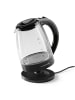 Gourmet Maxx Glas-Wasserkocher 1,8l 1800W schwarz  Transparent
