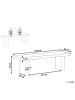 Beliani Gartenbank TARANTO in Grau - (W) 150 x (H) 45 x (L) 40 cm