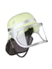 relaxdays 2 x Feuerwehrhelm in Gelb - (B)22,5x (H)24,5 x (T)28 cm
