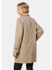GOLDNER Warmer Baumwollmantel mit Reverskragen in taupe
