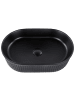 Beliani Waschbecken GELDO in Schwarz - (W) 49 x (H) 13 x (L) 31 cm