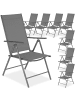 tectake Gartenstuhl Marcellino 54,5 x 65 x 107,5 cm, anthrazit