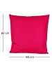 JACK 2er Set Outdoor Kissenhülle 60x60cm Uni in Himbeere
