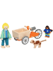 Goki Lastenfahrrad mit 2 Biegepuppen und Hund - ab 3 Jahren