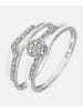 Diamant L'éternel Ring aus 375 Weißgold mit 0.12 Karat Diamant
