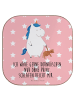 Mr. & Mrs. Panda Untersetzer Einhorn Teddy mit Spruch in Rot Pastell