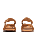 Divine Factory Alénoa-Sandalen aus Leder mit Absatz Braun
