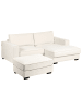 Beliani 2-tlg Ecksofa KOLDING in Beige/Schwarz linksseitig