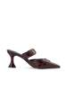 Bianco Mules in Burgundy