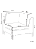 Beliani Sofaelement EVJA in Blau - (W) 85 x (H) 84 x (L) 85 cm
