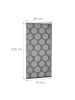 relaxdays Duschrollo Punkte in Grau - (B)80 x (H)240 cm