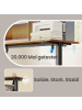 VASAGLE Stehtisch Balok in Braun - (B)140 x (H)(72-120) x (T)60 cm