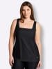 sheego Tankini-Oberteil in schwarz
